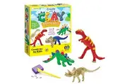Creativity for Kids Create with Clay Dinosaurs: Craft 3 Dinosaur Toys for Kids Activities, Sensory Craft Kit for Kids Ages 5-8+, Dinosaur Gifts Kids Toy