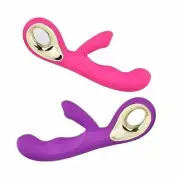 Rabbit Vibrator Dildo G Spot Clitoris Rechargeable Wand Female Anal Sex Toy