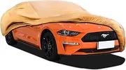 JURMON Heavy Duty Outdoor Car Cover Custom Fit for Ford Mustang, Windproof All Weather Waterproof Sun Rain UV Dust Snow Protection Outdoor Car Covers