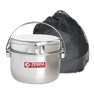 ZEBRA斑馬牌露營鍋具3件組(16CM提鍋+14CM湯鍋+16CM煎鍋)