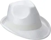 [Amscan] Fedora Velour Hat - White