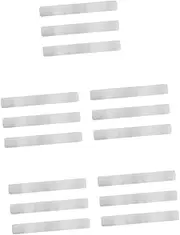 LALAFINA 5sets Frameless Wall Board Metal Iron School Wall Board Stainless Iron Bar Strips Display Adhesive Strip Office Memo Memo Office 3pcs*5