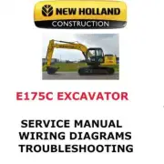 NEW HOLLAND E175C CRAWLER EXCAVATOR MANUAL SHOP SERVICE REPAIR PDF