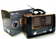 Golon Retro Radio RX-8181BT Portable AM FM SW Bluetooth Type-C Vintage Wood