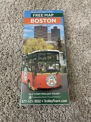 Old Town Trolley Tours Boston Massachusetts of Map Historic America Brochure