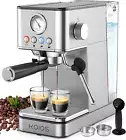 Espresso Machines, Upgraded 1200W Espresso Maker with Foaming Steam Wand, 20 Bar