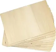 10 PCS 18 x 12 Inch Unfinished Wood Pieces, Large Rectangle Plywood Board, 1/8 Inch Poplar Plywood for Crafts, Laser Projects, Pyrography, Painting