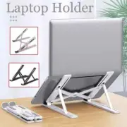 Laptop Stand Portable Holder Foldable Plastic for Notebook Tablet new! BLACK