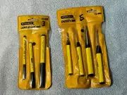 Vintage Stanley Punch & Cold Chisel Set W/Sleeve NOS 1983 Date Alloy Made In USA