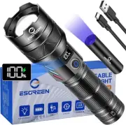 Rechargeable Flashlights 1000000 High Lumens, Long Range 5000ft, Super Bright