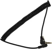 MOLUCKFU Stereo Audio Cable Right Angle Connector Mm Male to Male Coiled Cable for Headphones Microphone and Audio Devices
