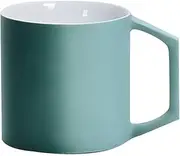Water Cup Hardcover Coffee Mugs Ceramic Cups for Coffee Latte Cappuccino Tea Cocoa Cereal Hot Chocolate Dishwasher and Microwave Safe Coffee Mug (Color : Green, Size : A)
