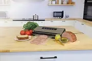 [Nesco] Preserve Plus Vacuum Sealer | Dry & Moist Modes | Built-in Bag Cutter & Roll Storage | 11.8" Seal Width | Includes 2 Rolls