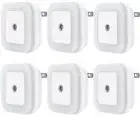 LED Night Light with Smart Dusk to Dawn Sensor, Daylight White, Plug-In (6 Pack)