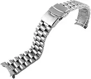 [UsmAsk] 22mm Diving Steel Metal Strap fit For Casio/Duro Mdv107-1A MDV106-1A Watch Wristband Bracelet Watchband Replacement Parts 3 Styles