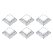6Pcs Post Base Cover, 2.5x2.5 One-Piece Post Skirt Column Wrap(1.3x1.3)