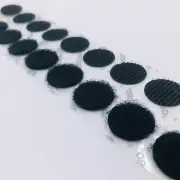 VELCRO Self Adhesive Dots Circles 3/4" Inch Diameter 10 Sets Hook & Loop Black