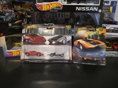 Lamborghini Countach LP5000 and Lancia Stratos Zero - Hot Wheels Hammer Drop