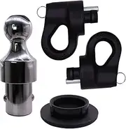 60692 Gooseneck Hitch Kit-Puck System for Silverado、Sierra 2500、3500 HD、F-250、F-350,2-5/16 Inch Ball