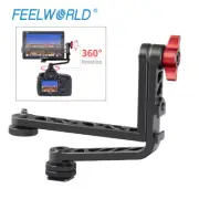 Feelworld 360° Monitor Dual L Tilt Arm Stand Bracket for FW279S F5 FW568 FW279