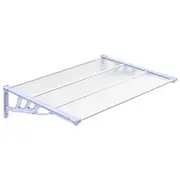 Door Canopy Grey And Transparent 122X90 Cm Polycarbonate Awning & Canopy Parts