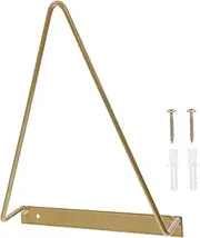 KICHOUSE Vinyl Record Wall Mount Wall Mount Storage Rack Triangular Shape Record Holder Iron Wire Wall Record Display Sturdy and Stable Wall Storage