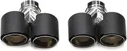 Muffler tip, Carbon Fiber Exhaust Tip Compatible Compatible Compatible For BMW F10 F11 535d 535i 640i 640d Up To G30 G31 Car Exhaust System Nozzle TailTIP(Carbon Fiber B)