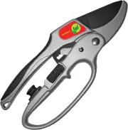 Secateurs, Ratchet Anvil Style Shears, Made for Weak Hands but Strong Enough A
