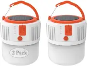 Camping Lantern Solar Rechargeable, LED Tent Light Ultra Bright for Camping (Ecl