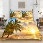 Doona Quilt Duvet Cover Set Single/Double/Queen/King Bed Linen Tropical Sea