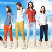 在飛比找蝦皮購物優惠-婦女的愚蠢的褲子 6 種顏色