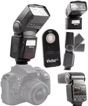 PRO TTL DEDICATED FLASH + CHARGER + DIFFUSER KIT FOR CANON EOS REBEL T5I T6 T6I