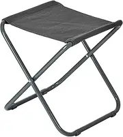 Harbour Housewares Folding Stool - Grey - Pack of 1 - Canvas Camping Stool Adults Small Portable Lightweight Outdoor Foldable Garden Seat for Fishing, Travelling, Picnics