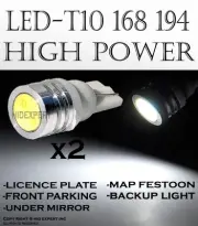 4 pc T10 LED High Power White Replace Dashboard Check Engine Light Bulbs I538 (for: Mazda)