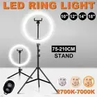 8"/10" LED Selfie Ring Light w/ Tripod & Phone Holder for Live Vlogging