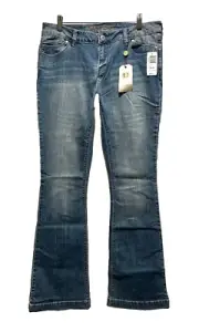 NWT BUFFALO DAVID BITTON GEORGIA FLARE REGULAR RISE STRETCH JEANS NEW SIZE 30