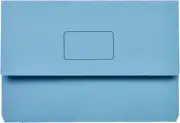 Marbig Foolscap Slimpick Document Wallet, Blue