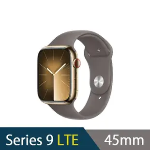 充電支架組【Apple】Apple Watch S9 LTE 45mm(不鏽鋼錶殼搭配運動型錶帶)