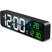 Digital Wall Clock Large Display LED Mirror Clock