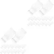 Cabilock 2sets Cosmetic Dispenser Pump Collar Clip Bottle Pump Lock for Shampoo Portable Lotion Bottle Clip Pp Plastic 50pcs*2