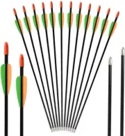 28 Inch Fiberglass Arrows Youth Target Practice Arrows Archery Shooting Fun Game
