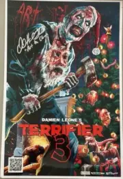 Art The Clown David H Thornton Hand Signed 12'x18' TERRIFIER3 Photo +EXACT Proof
