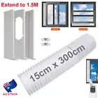 AU Portable Air Conditioner Window Slide Kit Seal Plate & 15cm Exhaust Hose Duct