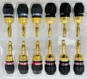12 Monster Cable & Amazon Basics Quick Lock Banana Plug Speaker Cable Connector