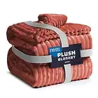 Nestl Fleece Blanket - Bed Blankets Queen Size - Soft Fuzzy Blanket -