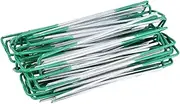 Gatuida 50pcs Ties Tent Stakes Artificial Grass Outdoor Eg Garden Stake Plant Stakes Plant Clips Netting Garden Staple Ground Poles Mulch Glue Rebar Tarp Galvanized Wire