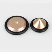 4pcs 23mm Aluminium Speakers Shock Spikes Stand Foot Isolation Feet+Pads #Copper