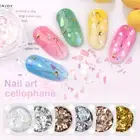 Broken Glass Nail Decoration Diy Art Kit 6 Boxes Colorful Gradient Aurora