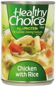 Healthy Choice Soup 5 Chicken Noodle and 5 Chicken with Rice Variety Pack, 15 oz
