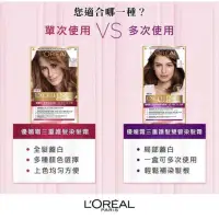 在飛比找蝦皮購物優惠-L’OREAL Paris 巴黎萊雅 優媚霜 三重護髮染髮霜